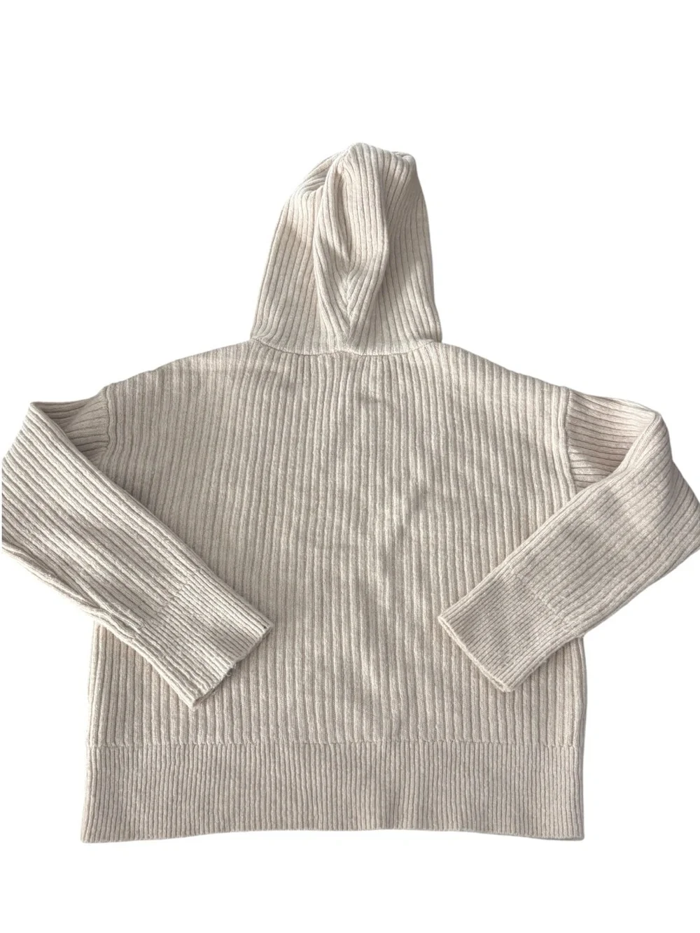 OSH KOSH Ribbed Hooded Sweater in Light Cream Size 8/8A — PERFECT FOR LAYERING!